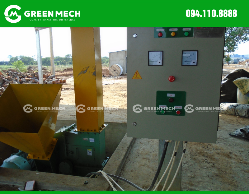 15 Ton wood chipper electrical cabinet installed in Cambodia