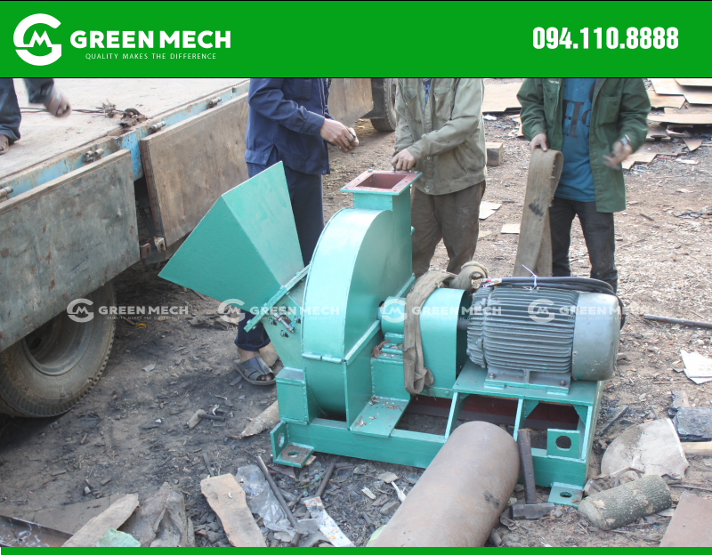 Wood chipper with capacity of 1 ton