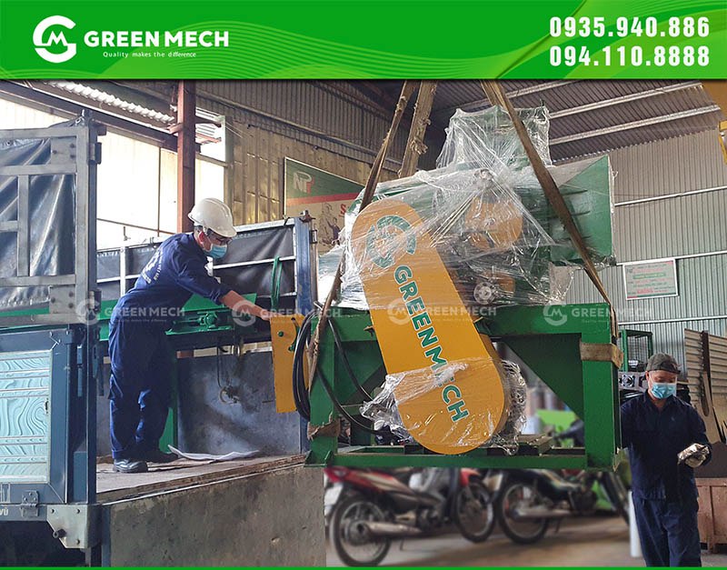 Shipping sawdust wood crusher to customers