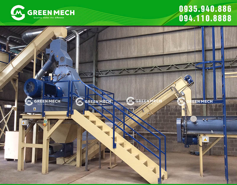 The 3 ton export sawdust pellet factory is operating very well