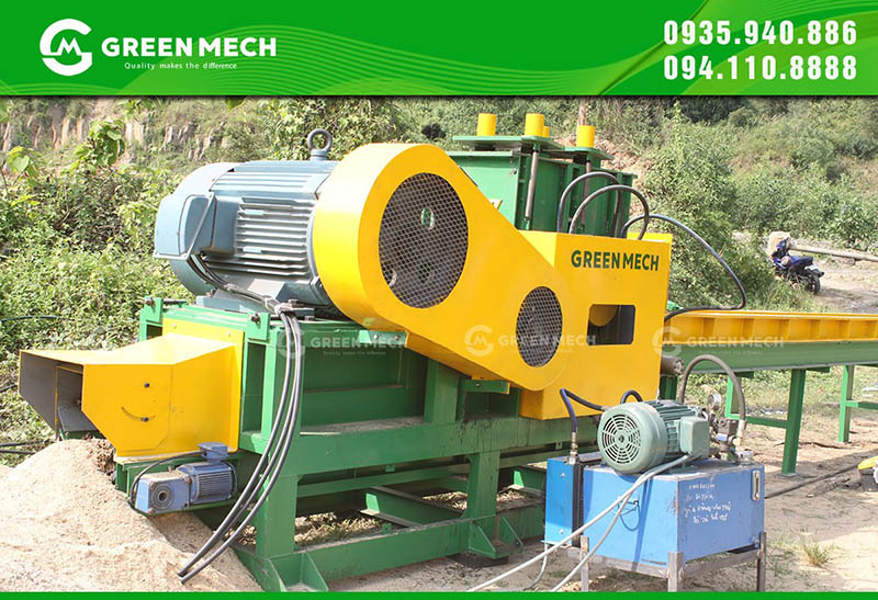 High quality GREEN MECH wood crusher