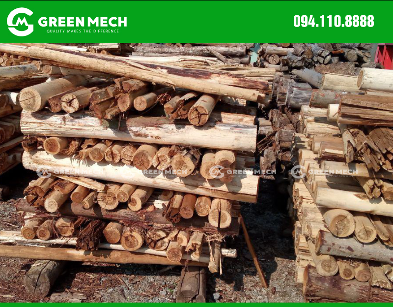 Raw materials for 30 ton wood chipper