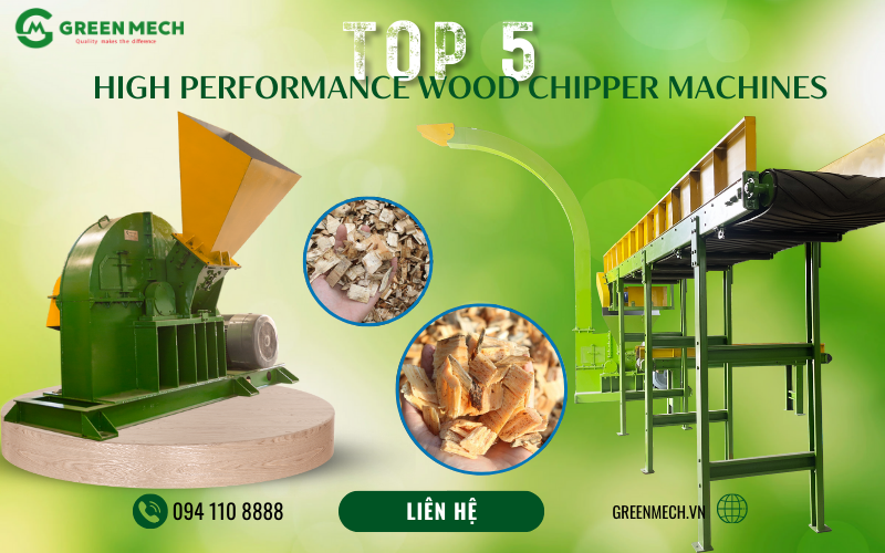 Top 5 high quality, durable, and high performance wood chipper machines