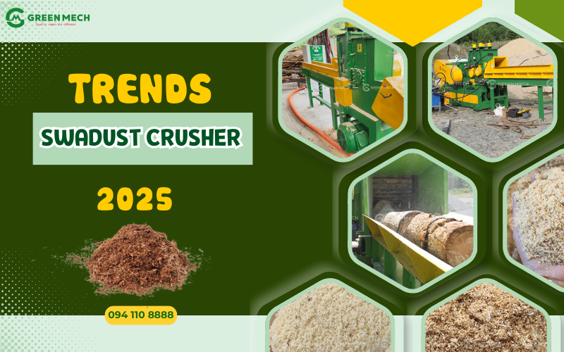 Swadust crusher trends 2025: Increasing production efficiency and protecting the environment