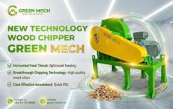GREEN MECH 20-ton horizontal wood chipper